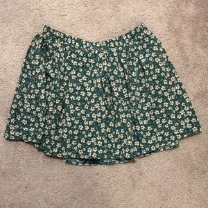 Floral Mini Skirt - Chiffon